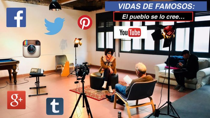 poster del mockumentary redes sociales vidas de famosos el pueblo se lo cree, rodado en barcelona por melon productions