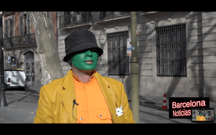 estatua ramblas Barcelona ace ventura