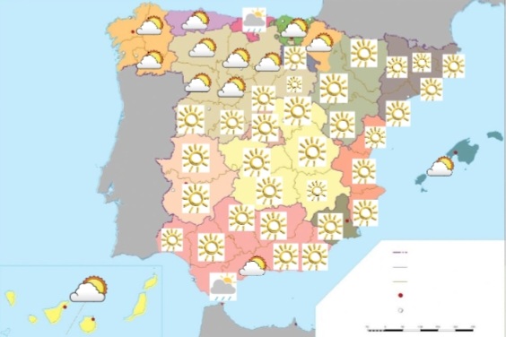mapa-espana-meteo-previ-finde-25-noviembre-barcelona-noticias