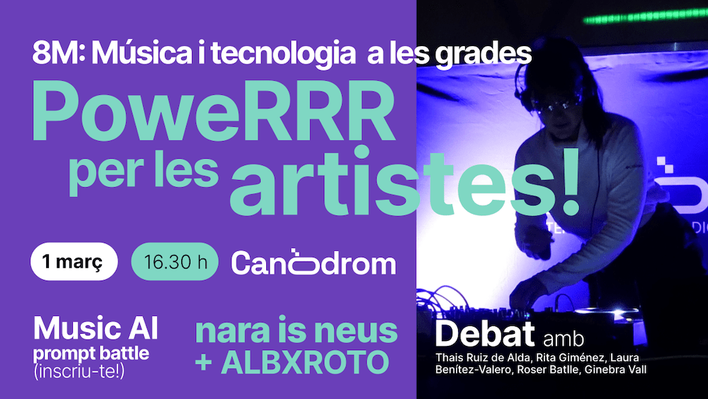El viernes 1 de marzo, se celebra la cuarta edición de 8M Música y tecnología en las gradas, una jornada que busca visibilizar