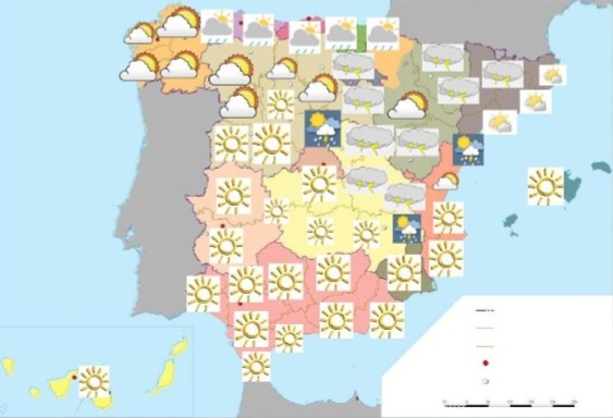 mapa-espana-previ-meteo-finde-6-julio-barcelona-noticias