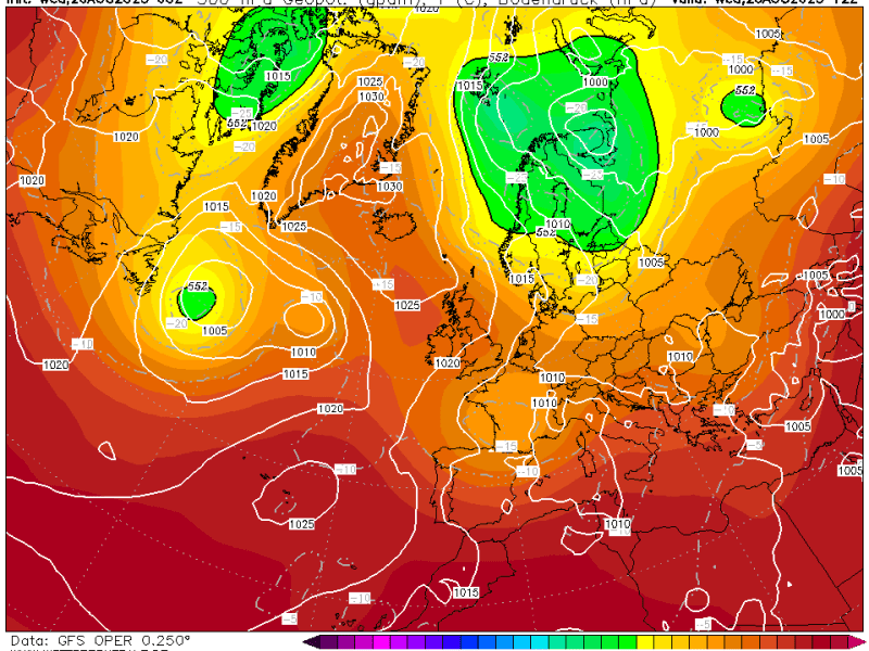 La previsión jueves 21 de agosto de&nbsp;2025.