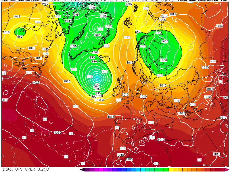 La previsión martes 26 de agosto de&nbsp;2025.