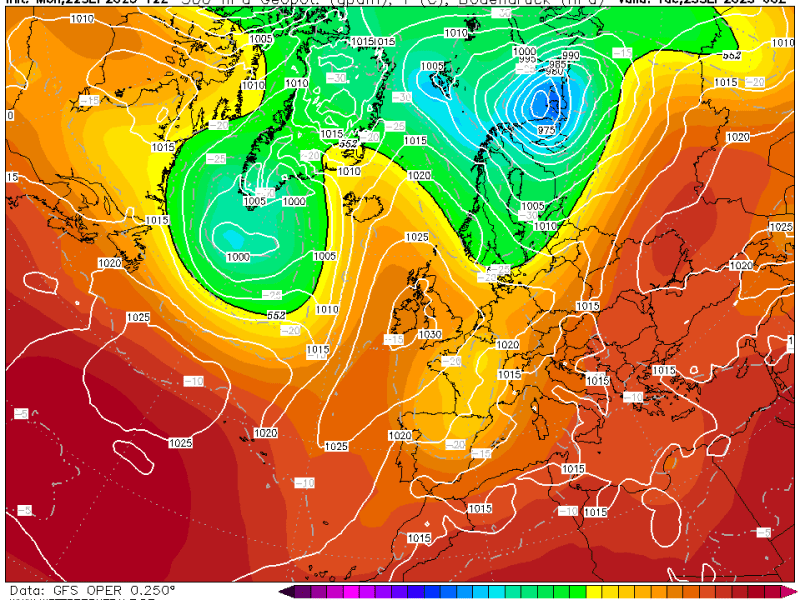 La previsión martes 23 de septiembre de&nbsp;2025.