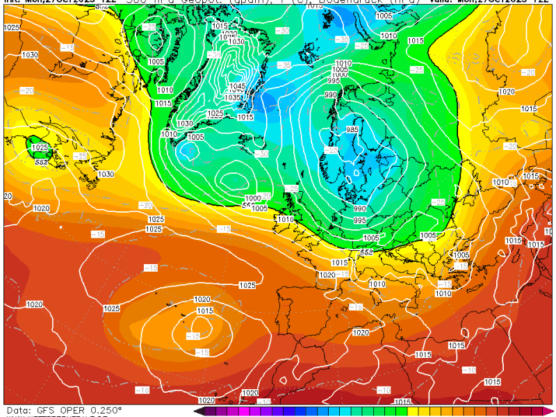 La previsión martes 28 de octubre de&nbsp;2025.