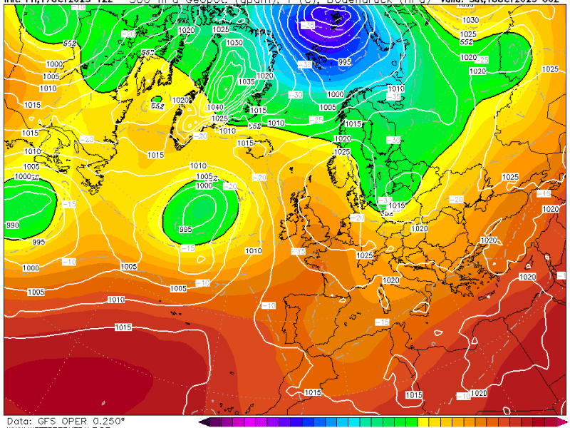 La previsión finde 18 de octubre de&nbsp;2025.