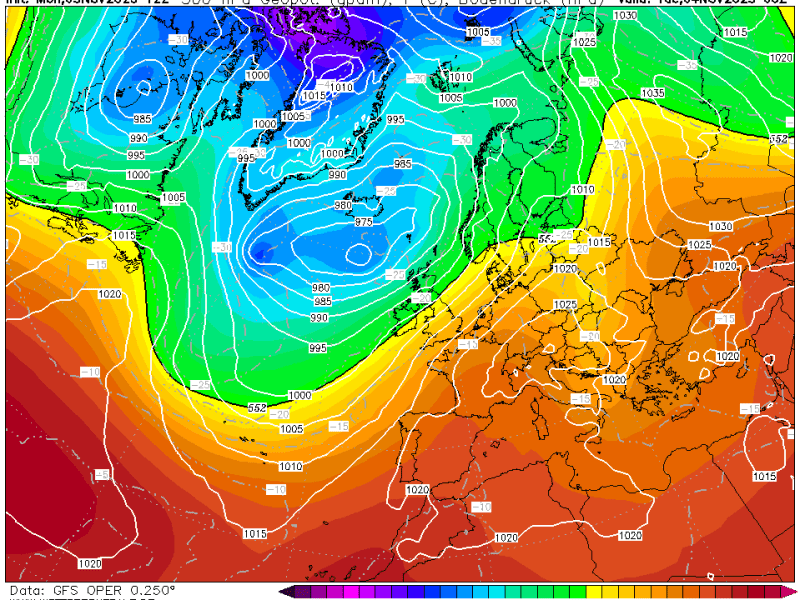 La previsión martes 4 de Noviembre de&nbsp;2025.