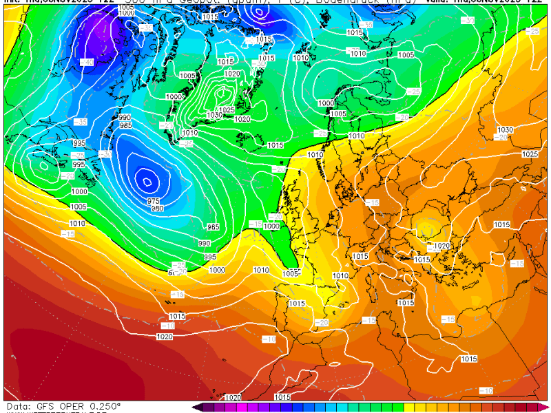 La previsión viernes 7 de Noviembre de&nbsp;2025.