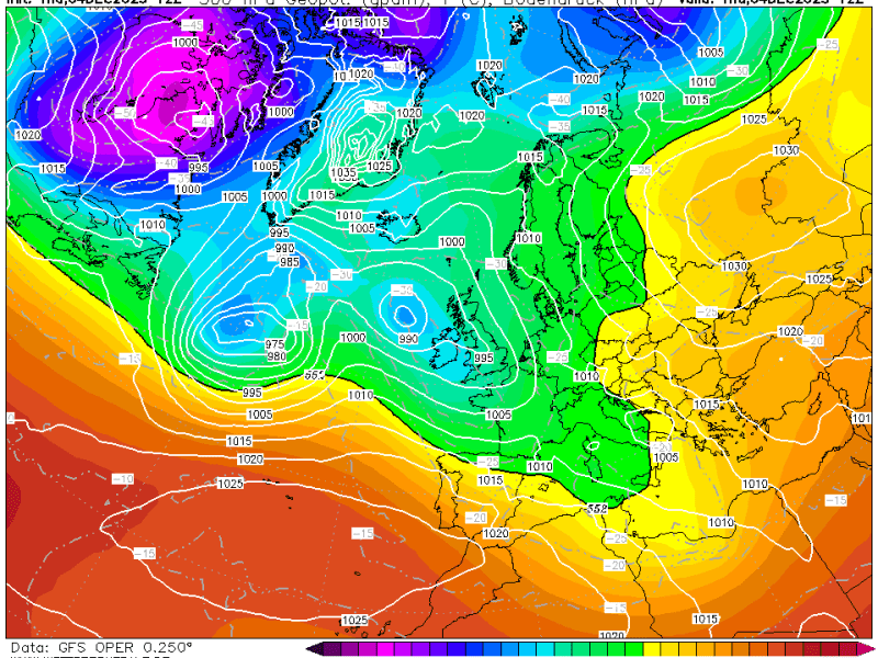 La previsión viernes 5 de Diciembre de&nbsp;2025.