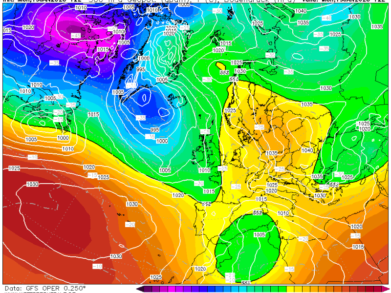 La previsión martes 20 de Enero de&nbsp;2026.