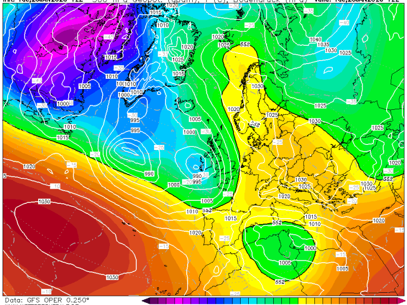 La previsión miércoles 21 de Enero de&nbsp;2026.