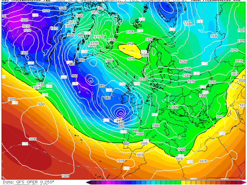 La previsión viernes 23 de Enero de&nbsp;2026.