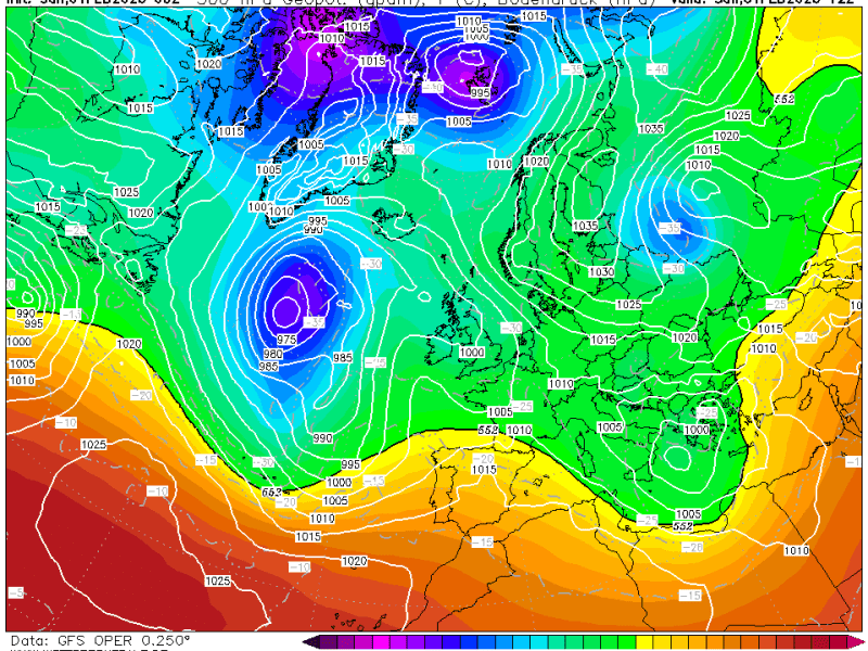La previsión lunes 2 de febrero de&nbsp;2026.