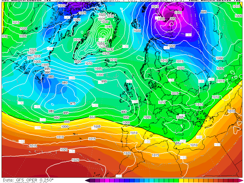 La previsión martes 10 de febrero de&nbsp;2026.