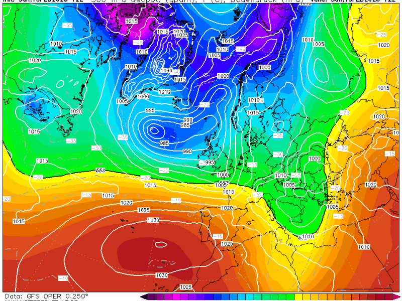 La previsión lunes 16 de febrero de&nbsp;2026.
