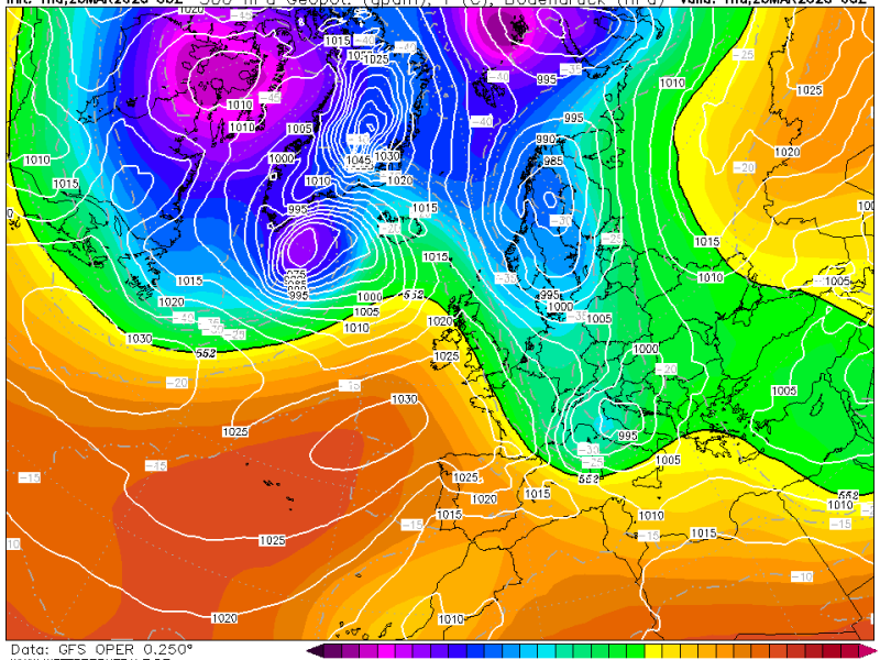 La previsión viernes 27 de marzo de&nbsp;2026.