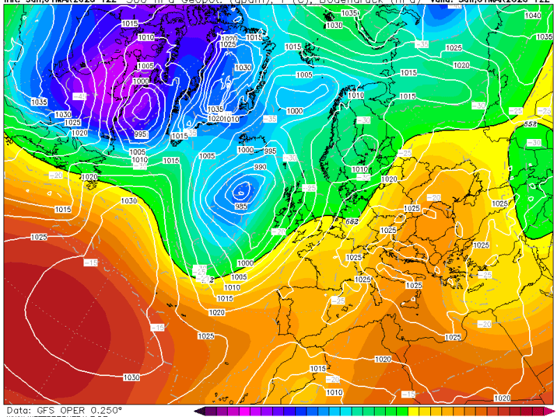 La previsión lunes 2 de marzo de&nbsp;2026.