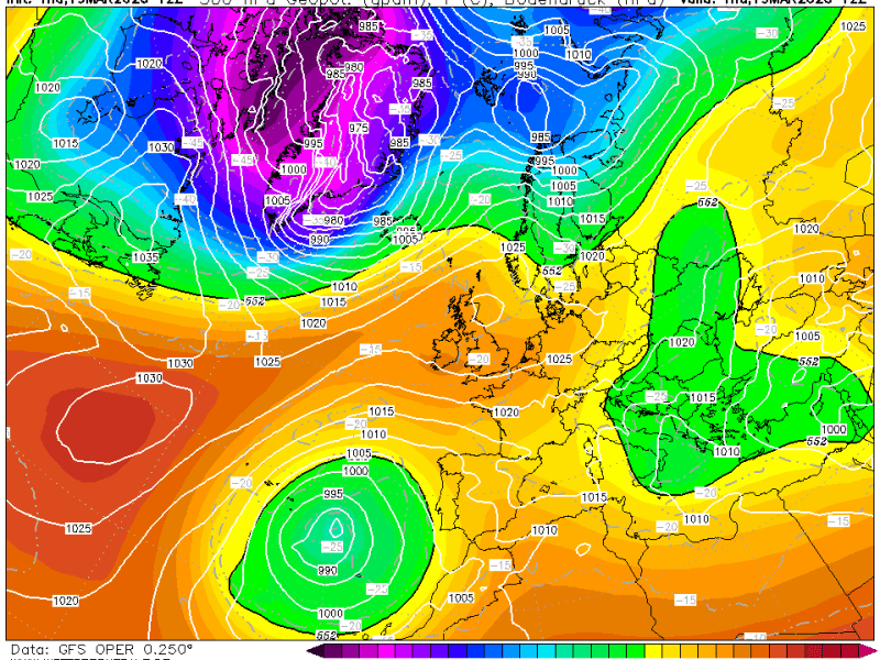 La previsión viernes 20 de marzo de&nbsp;2026.