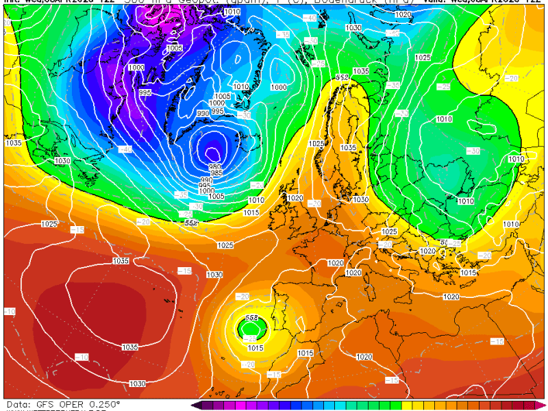 La previsión jueves 9 de abril de&nbsp;2026.