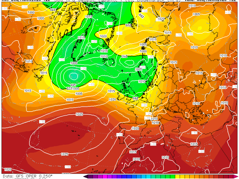 La previsión jueves 11 de junio de&nbsp;2026.